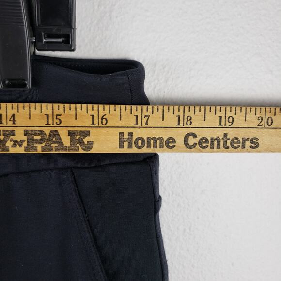 Soft Surroundings Women's L Pull On Ponte Pocket Pants Black Scallop Cutout‎ - Picture 5 of 11